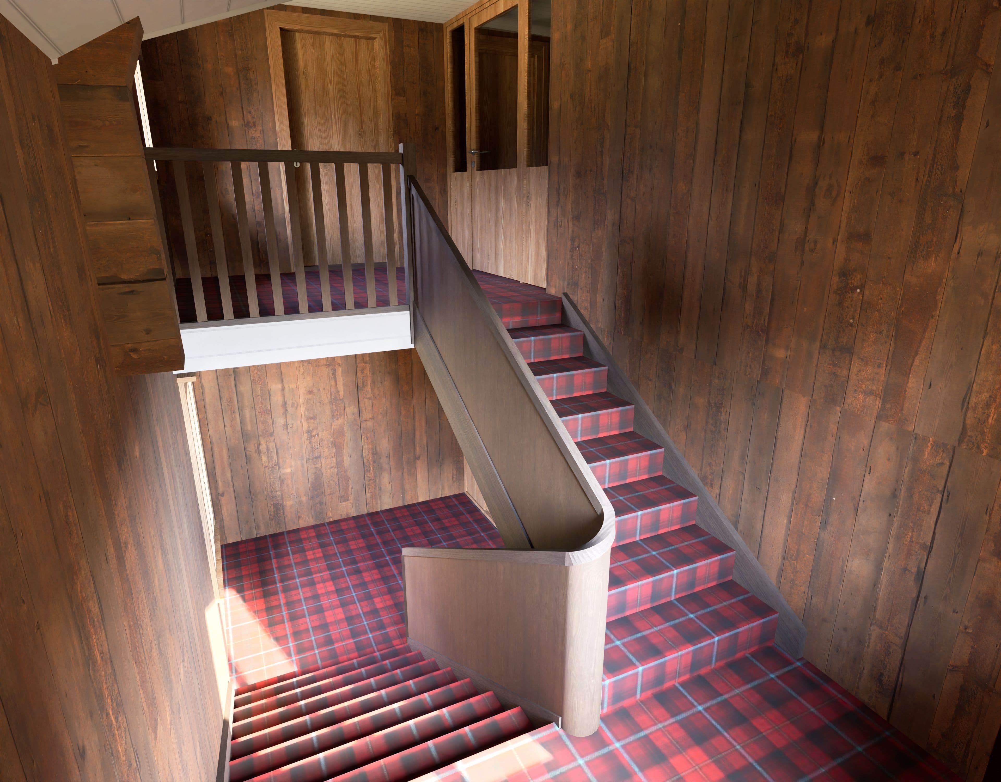 3D-Bestandesmodell eines Wohnhauses in Klosters, erstellt aus Punktwolkendaten als Grundlage für den Umbau im Bestand