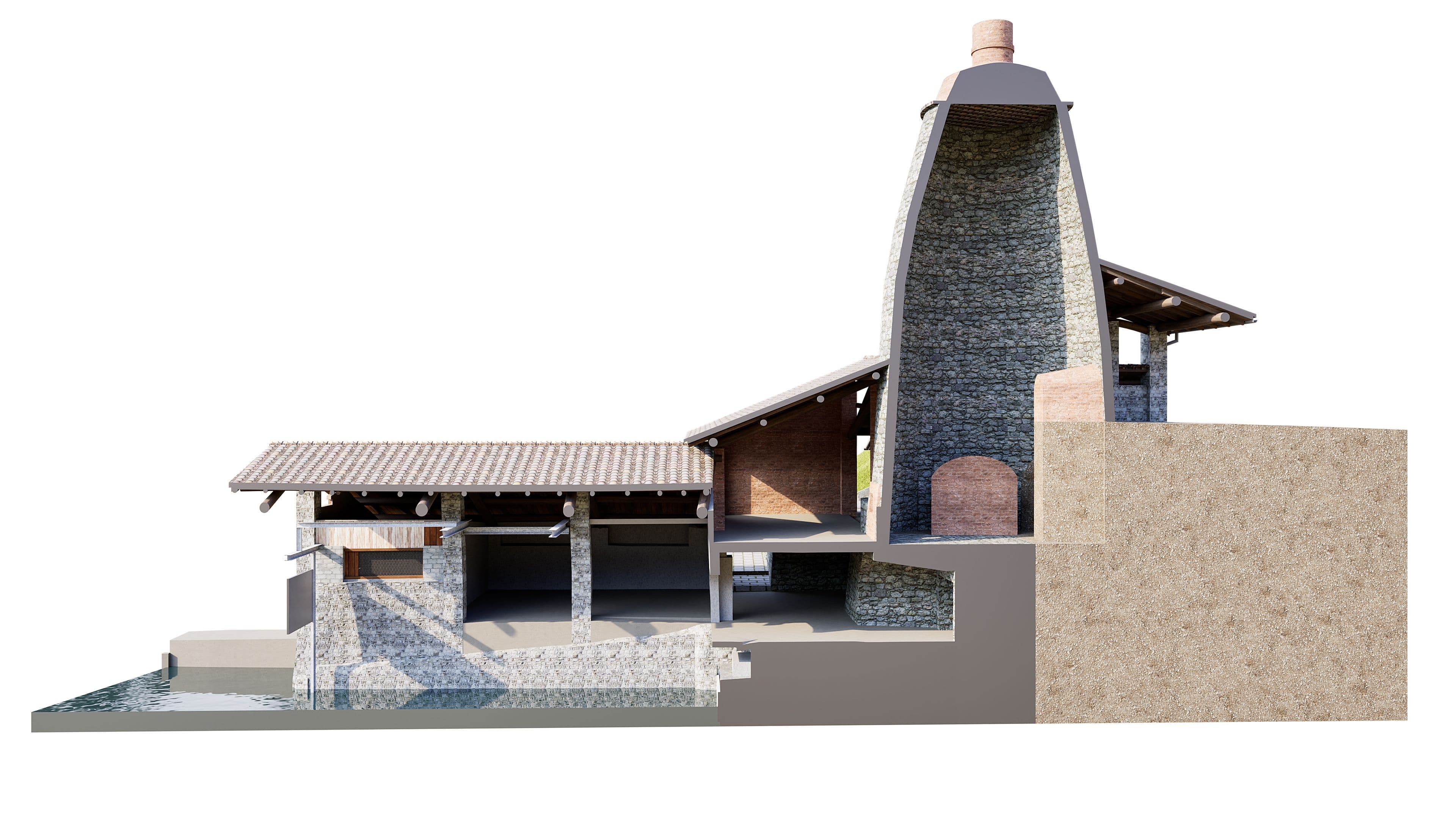 3D-Schnitt eines Areals im Tessin, modelliert aus Punktwolken als verlässliche Grundlage für Analyse, Planung und Koordination durch VDE