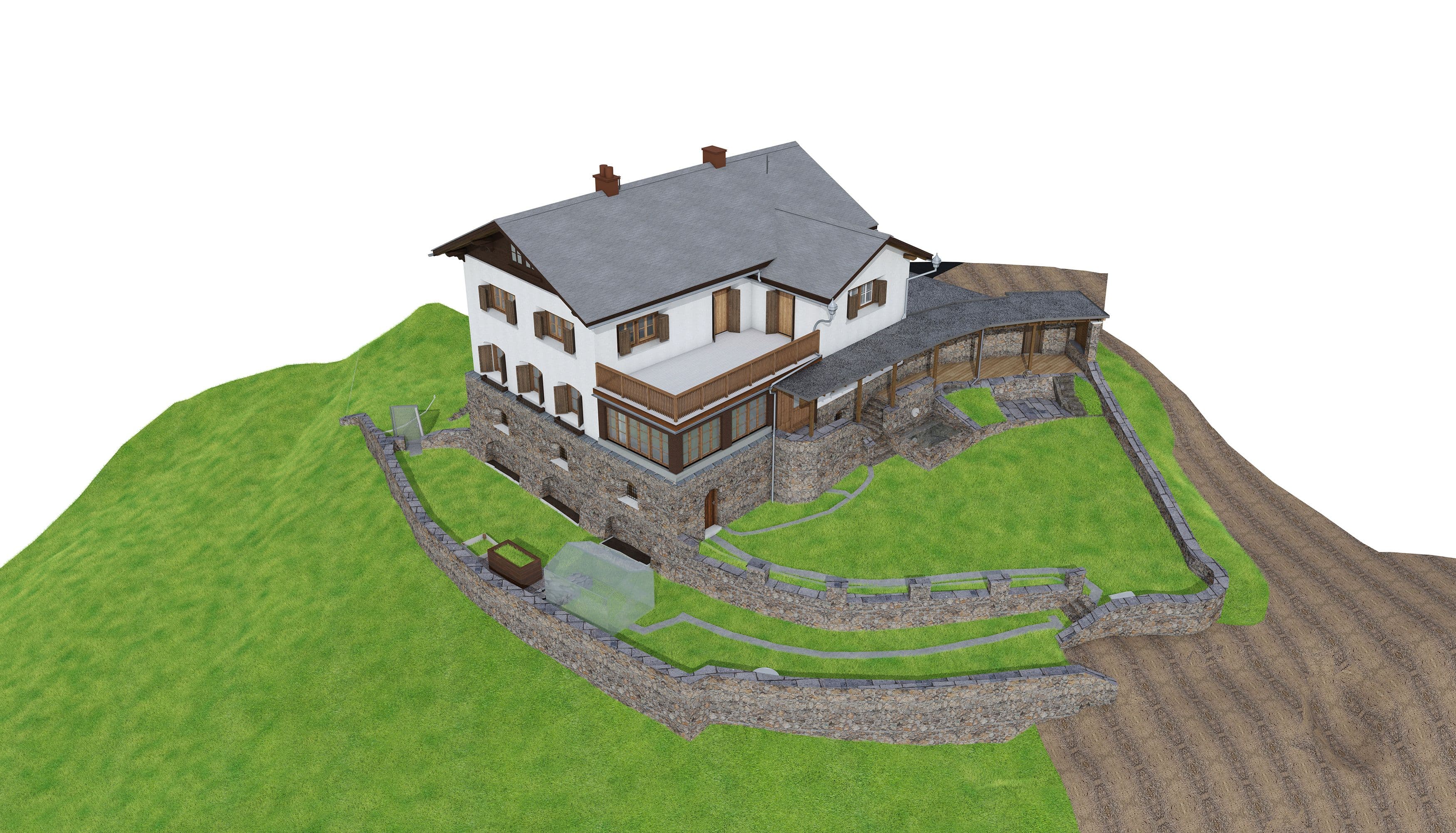 Gebäudeaufnahme in 3D