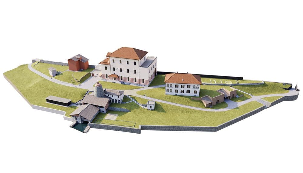 3D-Bestandsmodell eines Areals im Tessin aus präziser Arealvermessung mittels 3D-Laserscanning als Grundlage für Planung und Entwicklung durch VDE