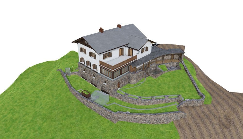 Gebäudeaufnahme in 3D